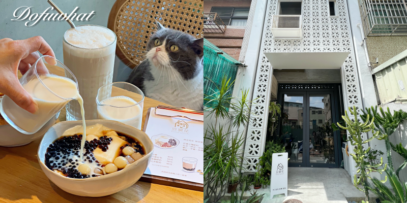 五妃街豆腐花搬新家啦！還有可愛的店貓芋圓陪你吃～《豆腐花 dofuwhat》 |寵物友善| |台南美食| |豆花推薦|