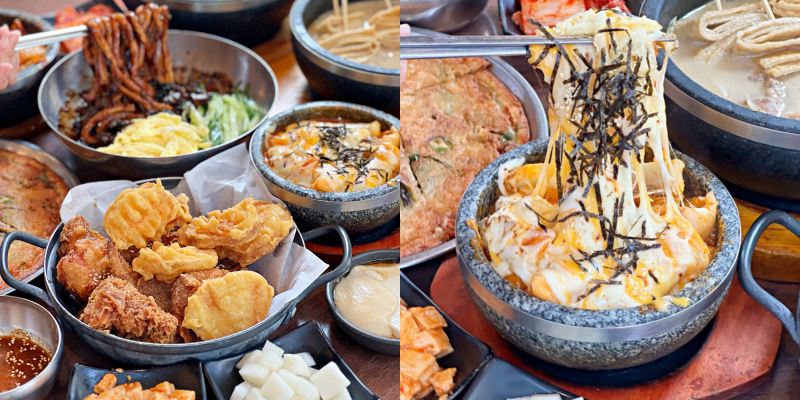 台南平價韓式料理新菜上市！牽絲牽到不行的海鮮辣炒年糕絕對不能錯過～《大韓名鍋韓式料理》台南總店 |韓式料理| |東區美食|